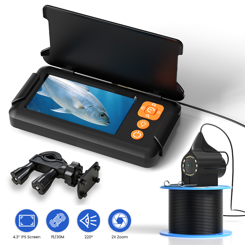 Fish Finder - Fishing Camera 4.3’’ Screen 15M/30M Cable