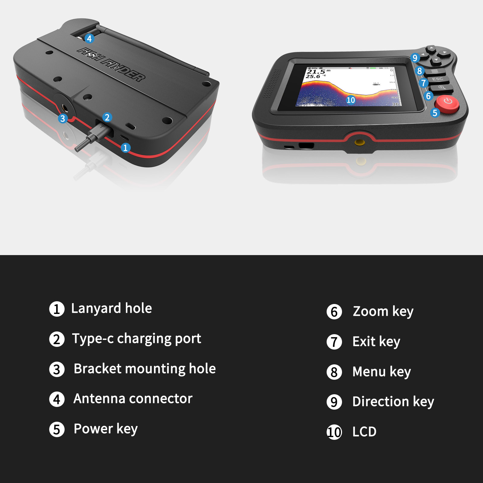 Smart Fish Finder - Portable F - Fish Finder Portable recension och pris