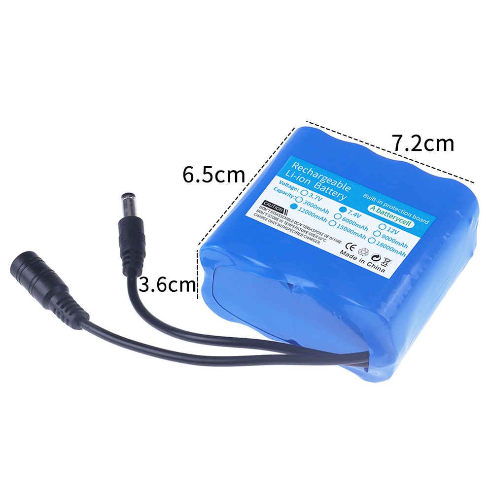 2S4P 18650 Lithium Battery 7.4 - Fish Finder Battery recension och pris