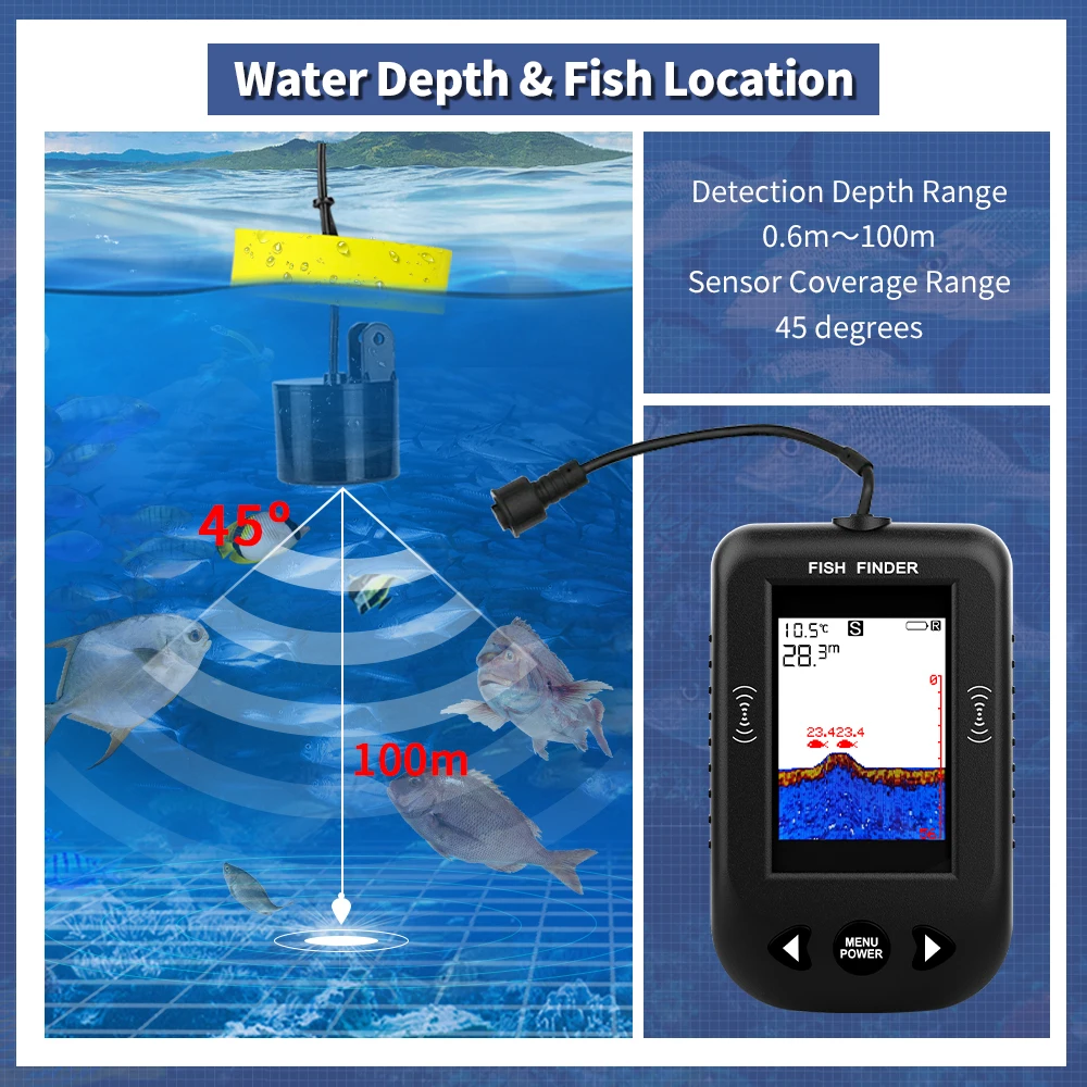 Erchang XF03 Fish Finders 45 D - Fish Finder Portable recension och pris